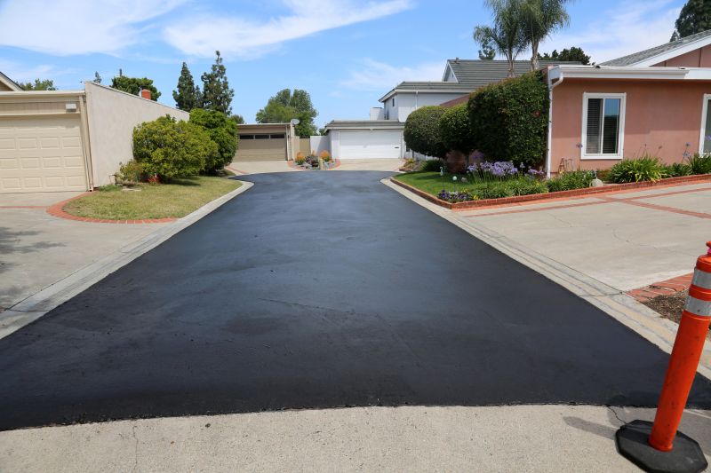 Blacktop Driveway with Clean Edges